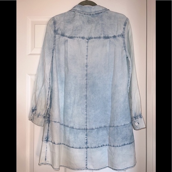 NIC+ZOE Denim Skies Shirt/Mini dress Size S. NWT - Picture 4 of 6
